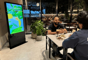 digital display for restaurant